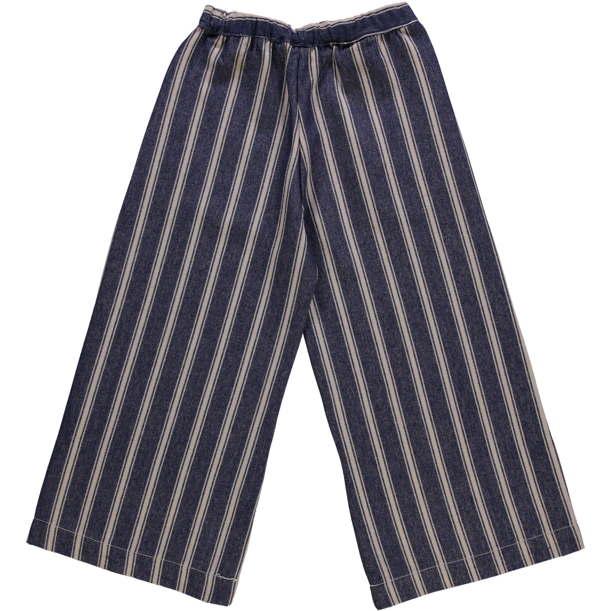 Pantalon femme Santal en coton bio – Rayures bleues | Poudre Organic 4