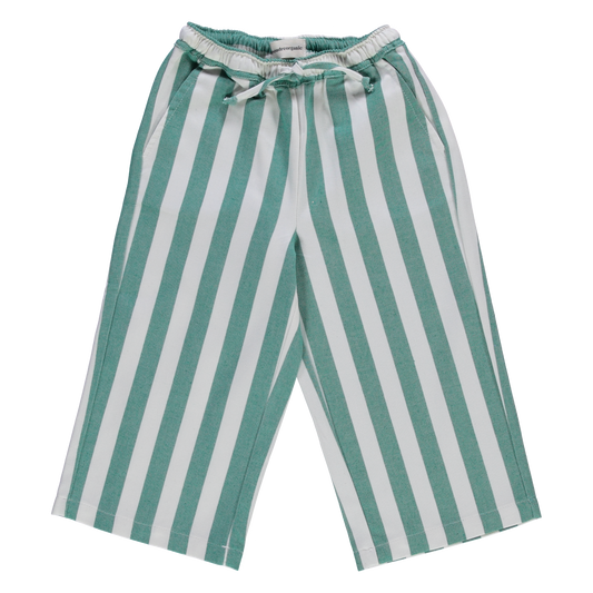 PANTALON CERISE KIDS DENIM Rayures vertes