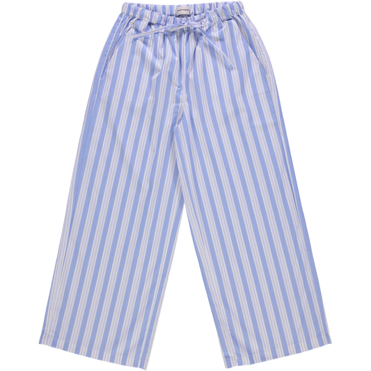 CERISE PANTS ayures larges bleues/blanches