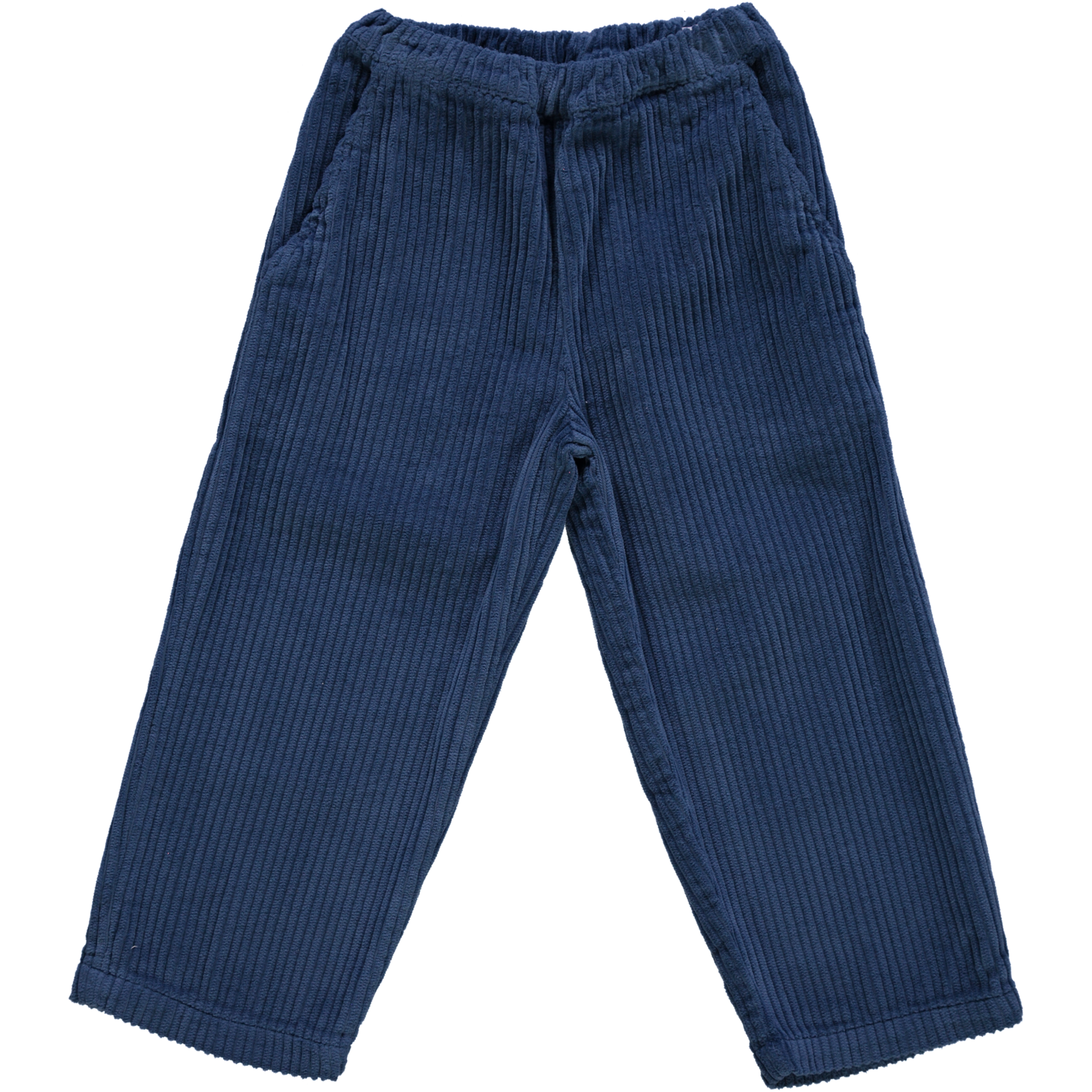 Pantalon kids Pomelos en velours côtelé coton bio – Dark denim | Poudre Organic 1