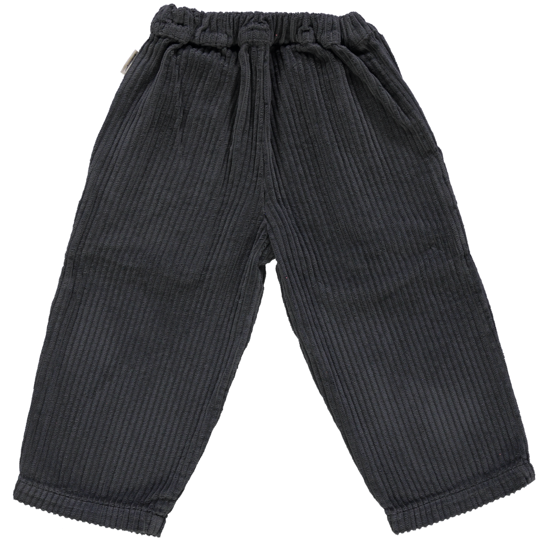 Pantalon kids Pomelos en velours côtelé coton bio – Pirate black | Poudre Organic 3