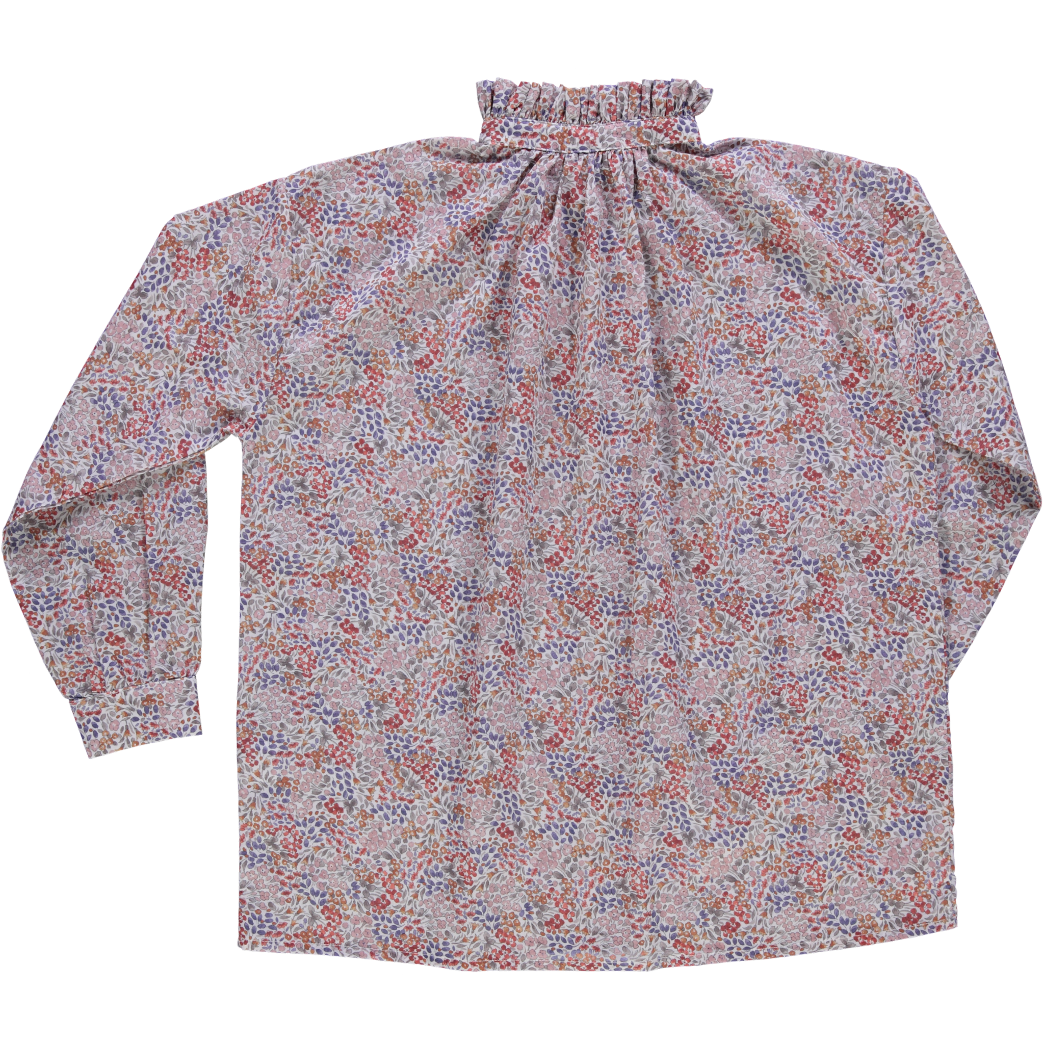 Chemise femme Rosier manches longues en coton bio – Flowery toffee | Poudre Organic 2