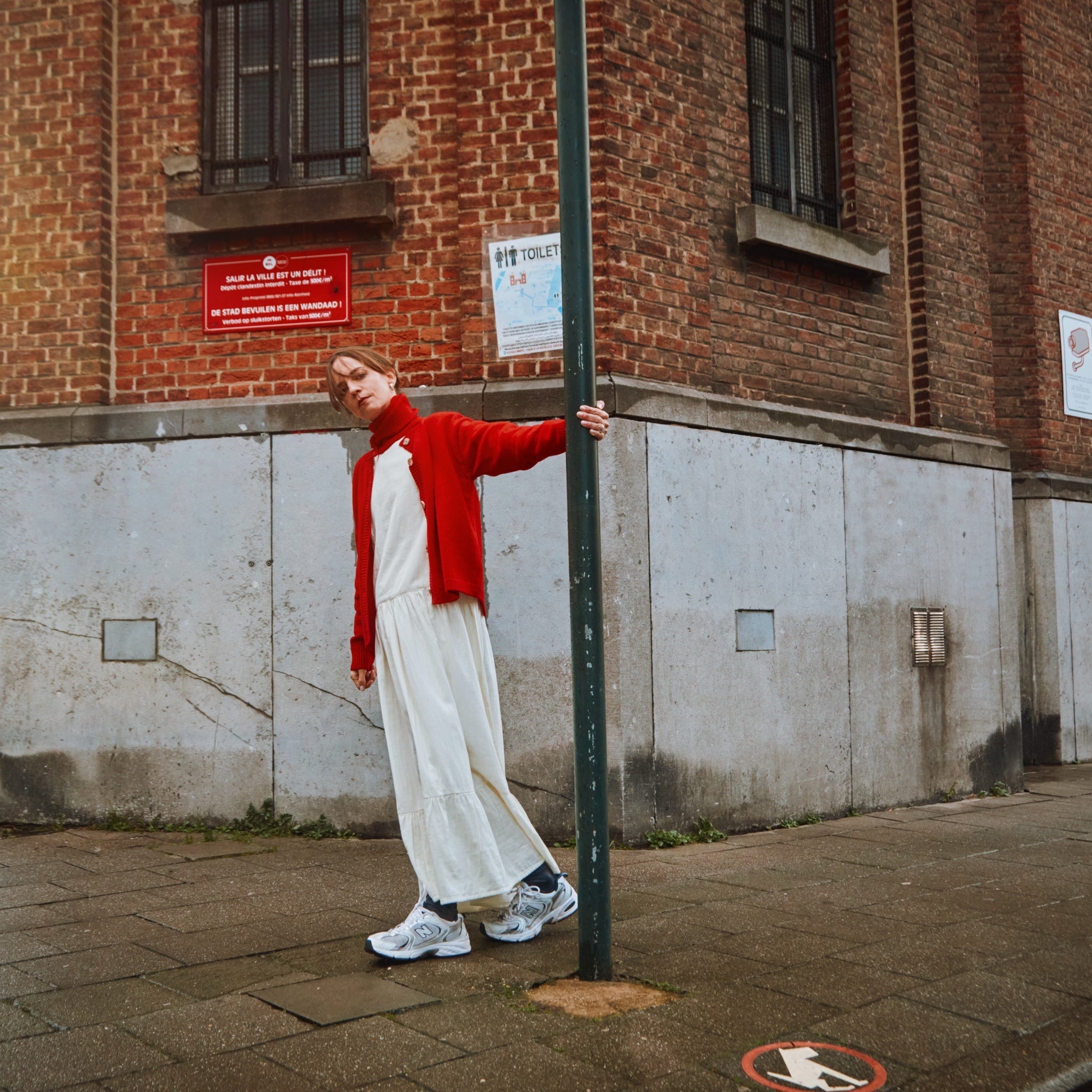 Robe femme Gaura en gaze coton bio – Egret | Poudre Organic 3