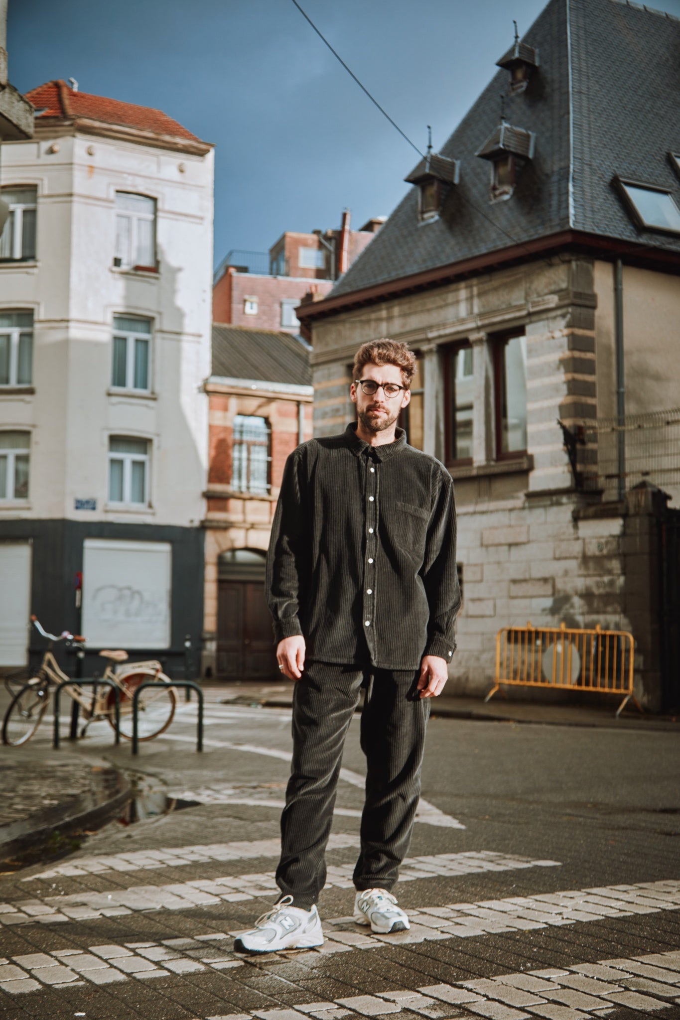 Chemise homme Lenhador velours côtelé en coton bio – Pirate black | Poudre Organic 2