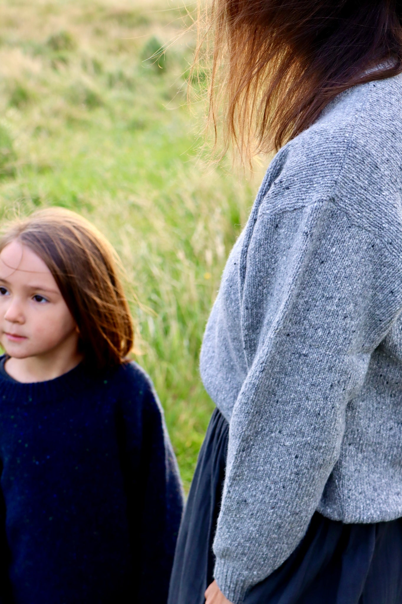 Pull femme Thé en laine recyclée et fils écologiques – Speckled grey | Poudre Organic 3