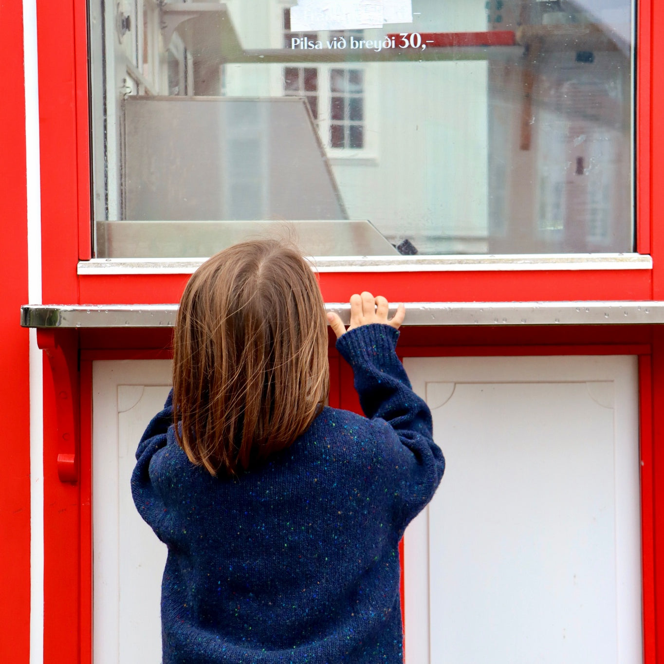 Pull kids Thé en laine recyclée et fils écologiques – Speckled midnight | Poudre Organic 3