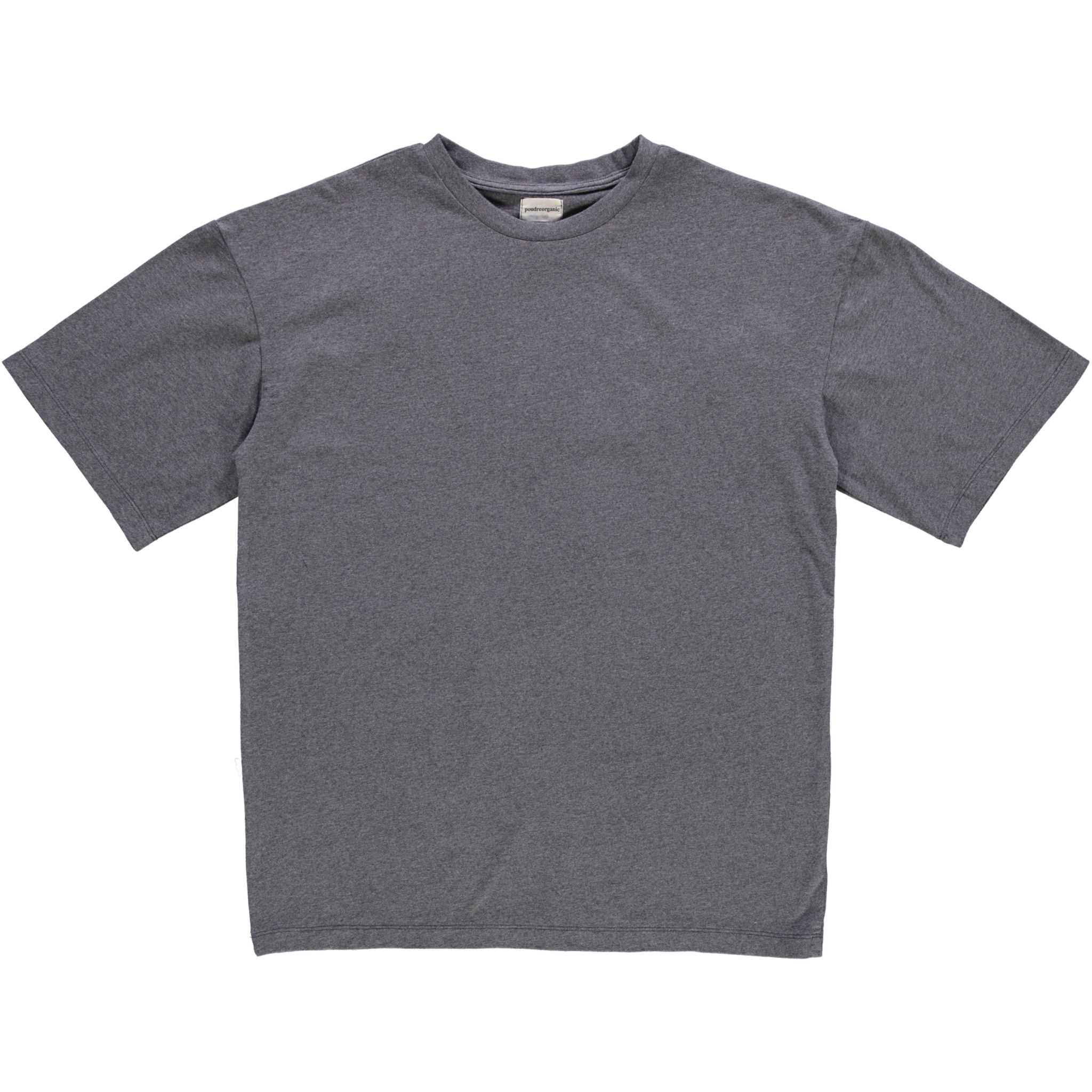 T-shirt homme Seringat manches courtes en coton bio – Gris anthracite | Poudre Organic 1