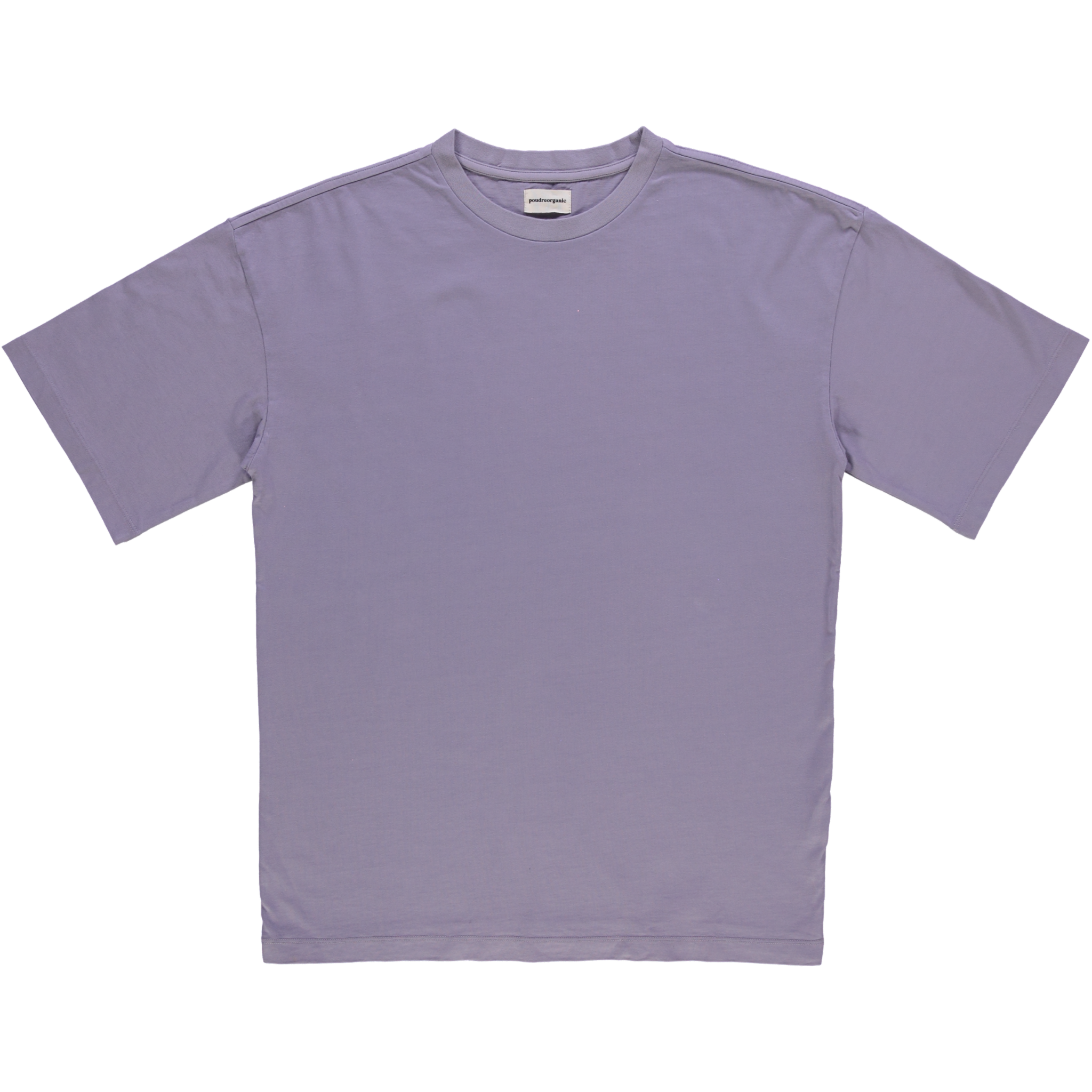 T-shirt homme Seringat manches courtes en coton bio – Lavender gray | Poudre Organic 1