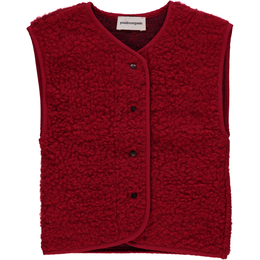 VESTE SHEEP LAINE Rouge