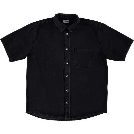 CHEMISE SPIRÉE MANCHES COURTES Denim Noir
