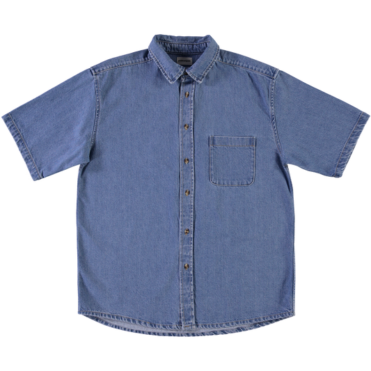 CHEMISE SPIRÉE MANCHES COURTES Denim Bleu