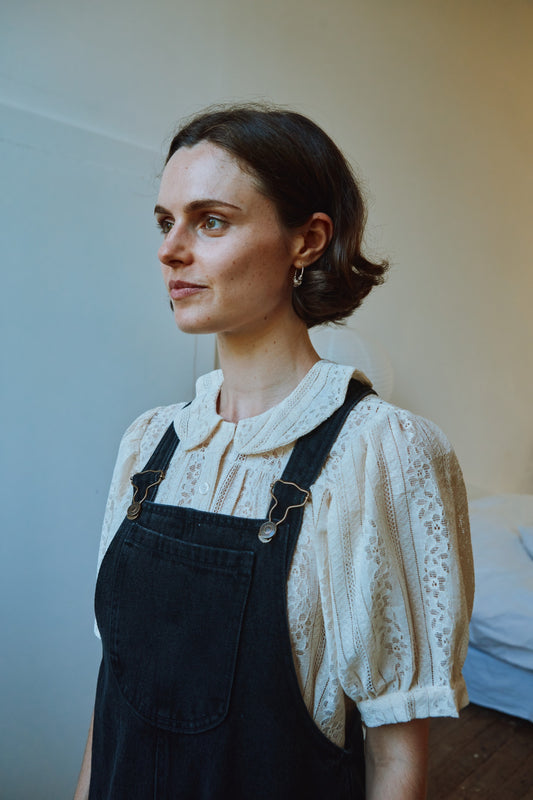 CHEMISIER AMBRE Dentelle écrue