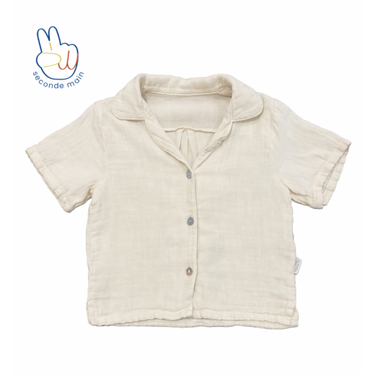 ANCOLIE BLOUSE Almond milk