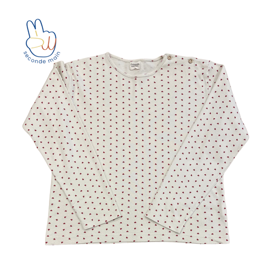 OLIVE T-SHIRT Coeurs lipstick