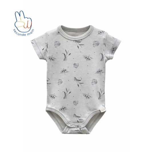 ALOES BODY SHORT SLEEVES Print light blue