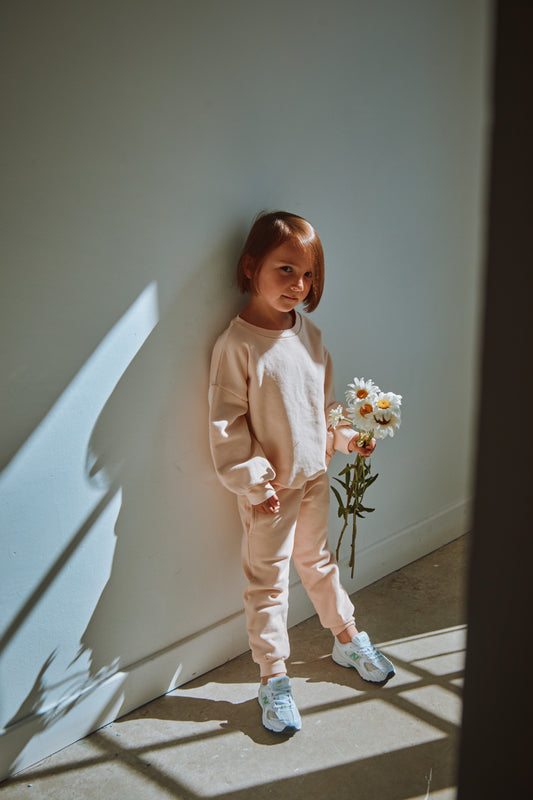 PANTALON ANICET MOLLETON KIDS Scallop Shell