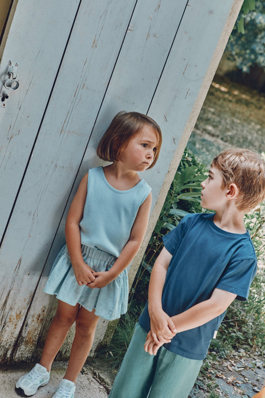 MYOSOTIS SHORT SKIRT Baby Blue