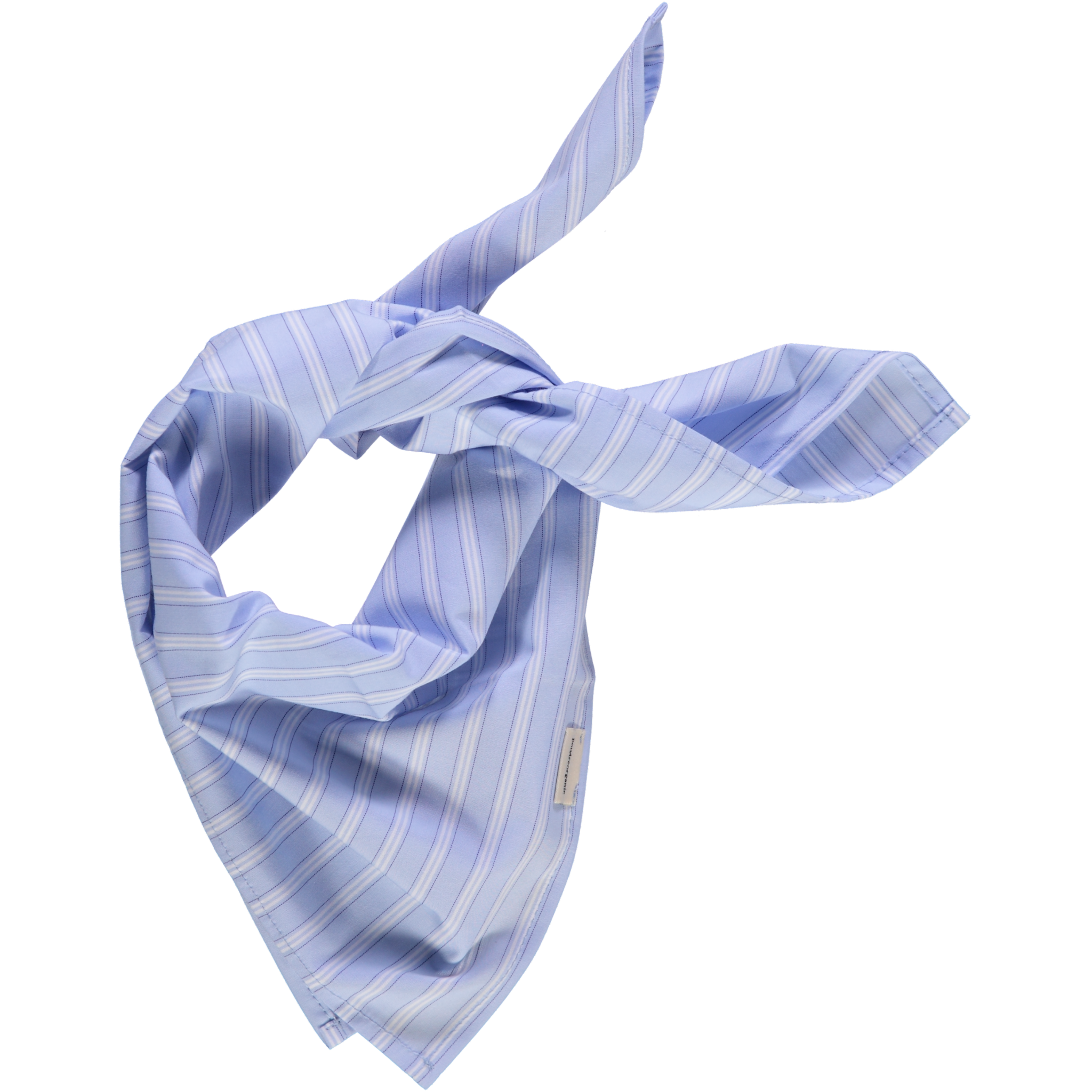 Foulard kids & adulte Tournesol en coton bio – Rayures bleues | Poudre Organic 1