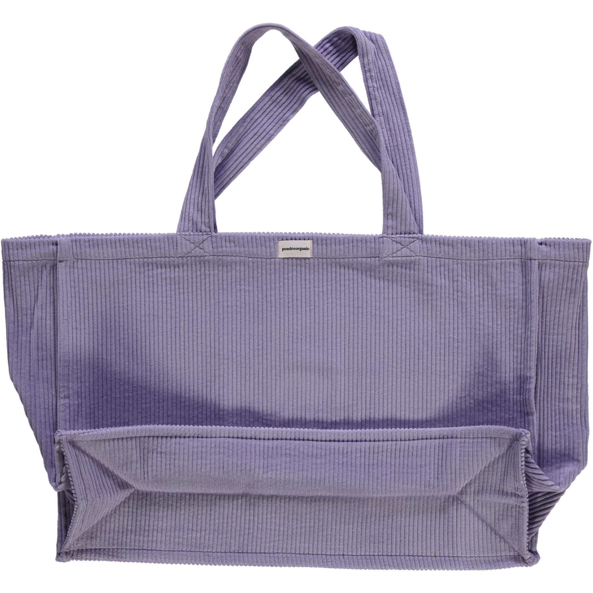 Sac cabas kids & adulte Vigne côtelé en coton bio – Lavender Gray | Poudre Organic 2