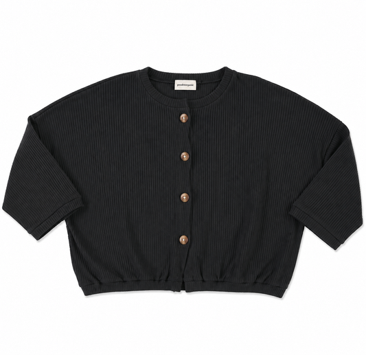 CARDIGAN ZAATAR CÔTELÉ Pirate Black