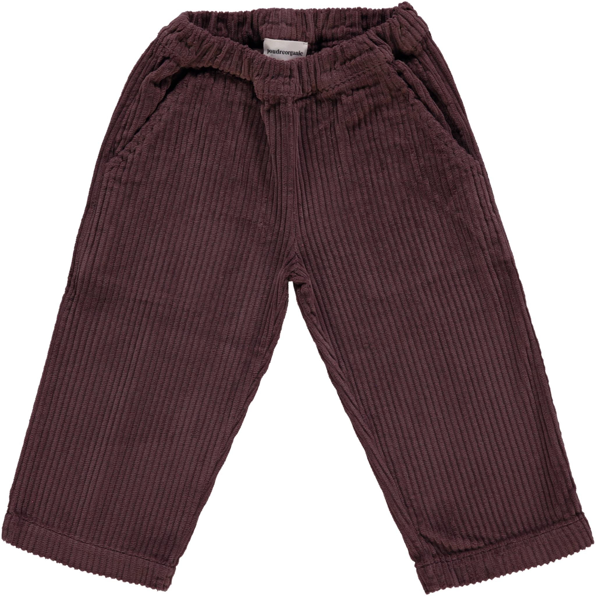 Pantalon kids Coing en velours côtelé coton bio – Potting soil | Poudre Organic 1