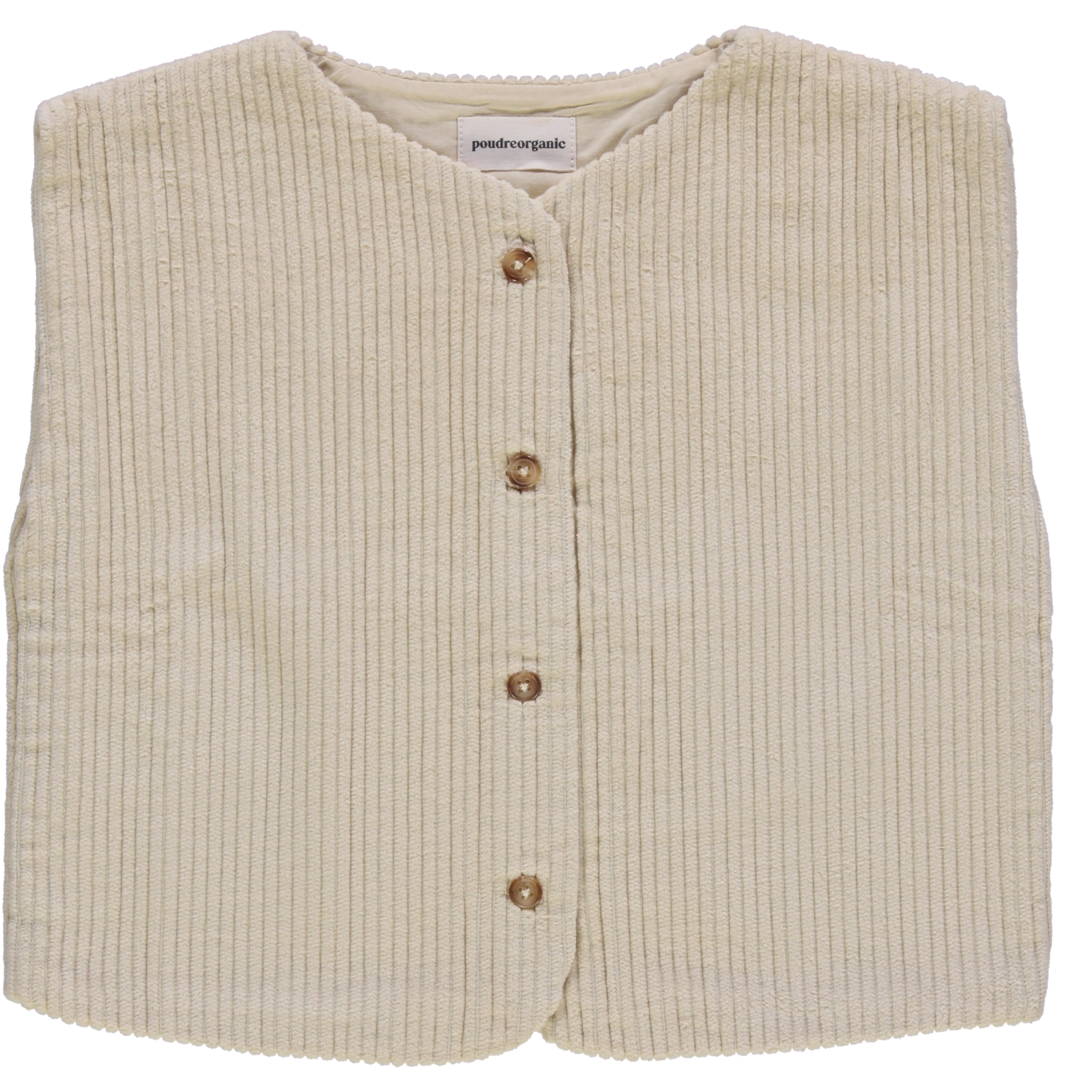 Veste kids Cyprès en velours côtelé coton bio – Pale khaki | Poudre Organic 1