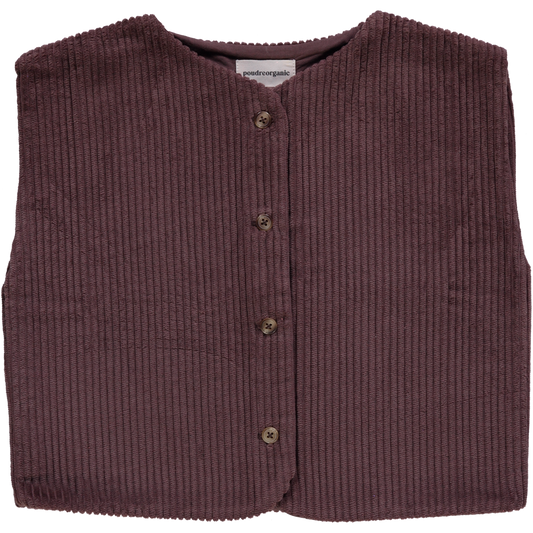 Veste kids Cyprès en velours côtelé coton bio – Potting soil | Poudre Organic 1