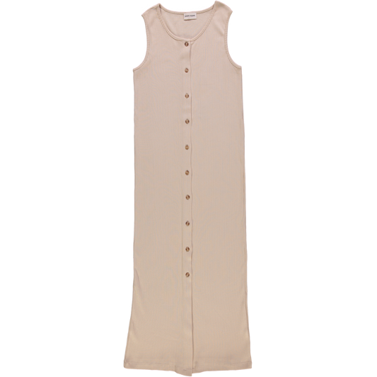 IRIS RIBBED DRESS Biscotti