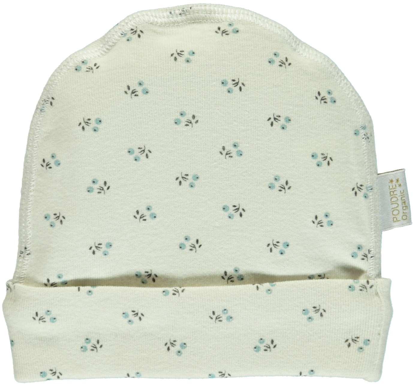 Bonnet bébé Litchi en coton bio – Hors saison blue surf | Poudre Organic 1