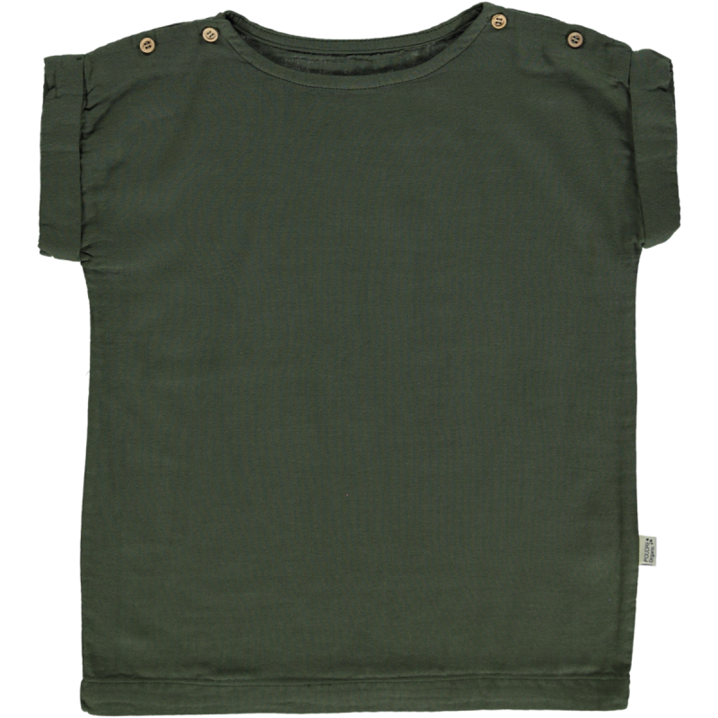 BLOUSE LIN [Forest Green] Permanent
