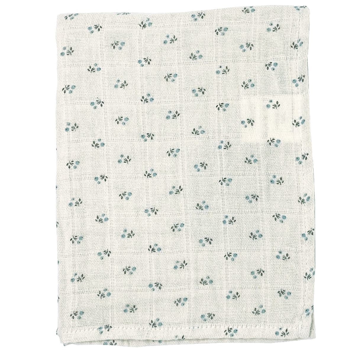 Lange bébé Pavot en gaze coton bio – Hors saison blue surf | Poudre Organic 1