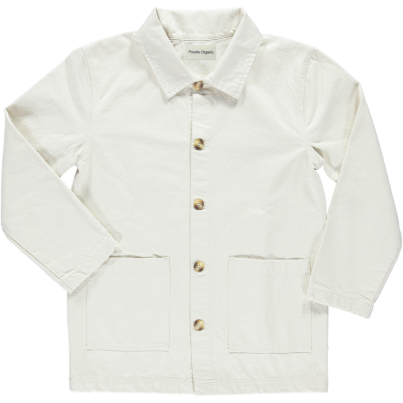 Veste adulte Jaqueta en coton bio – Denim ecru | Poudre Organic 1