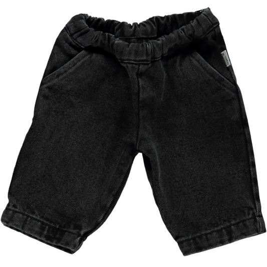 Pantalon kids Pomelos en coton bio – Denim noir | Poudre Organic 1