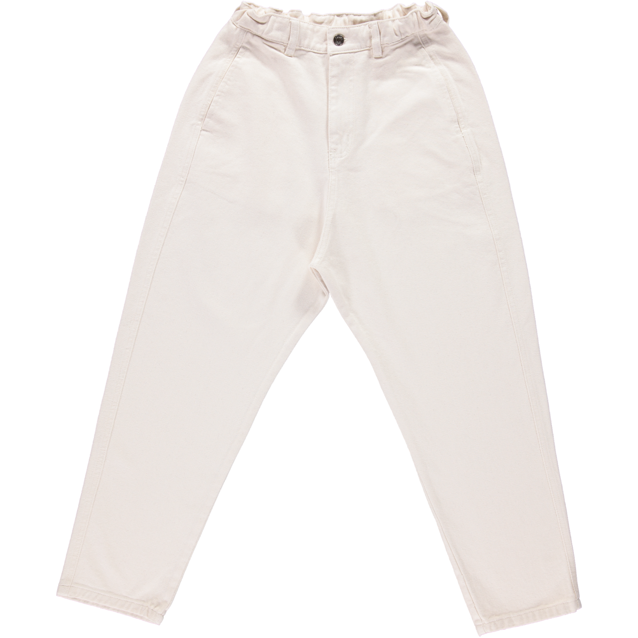 Pantalon denim adulte Carotte en coton bio – Denim noir | Poudre Organic 1