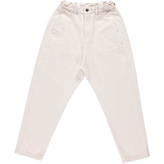 Pantalon denim adulte Carotte en coton bio – Denim noir | Poudre Organic 1