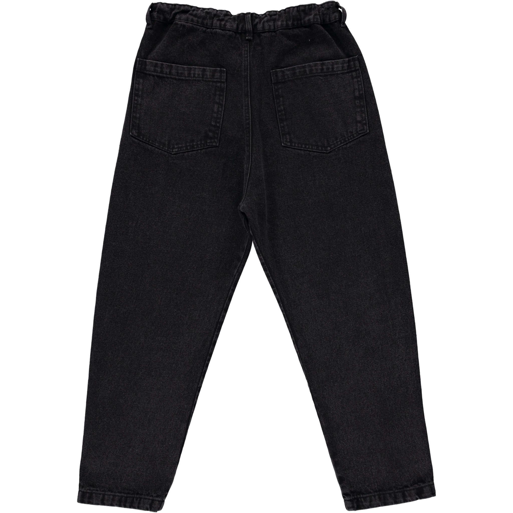 Pantalon denim adulte Carotte en coton bio – Denim écru | Poudre Organic 6