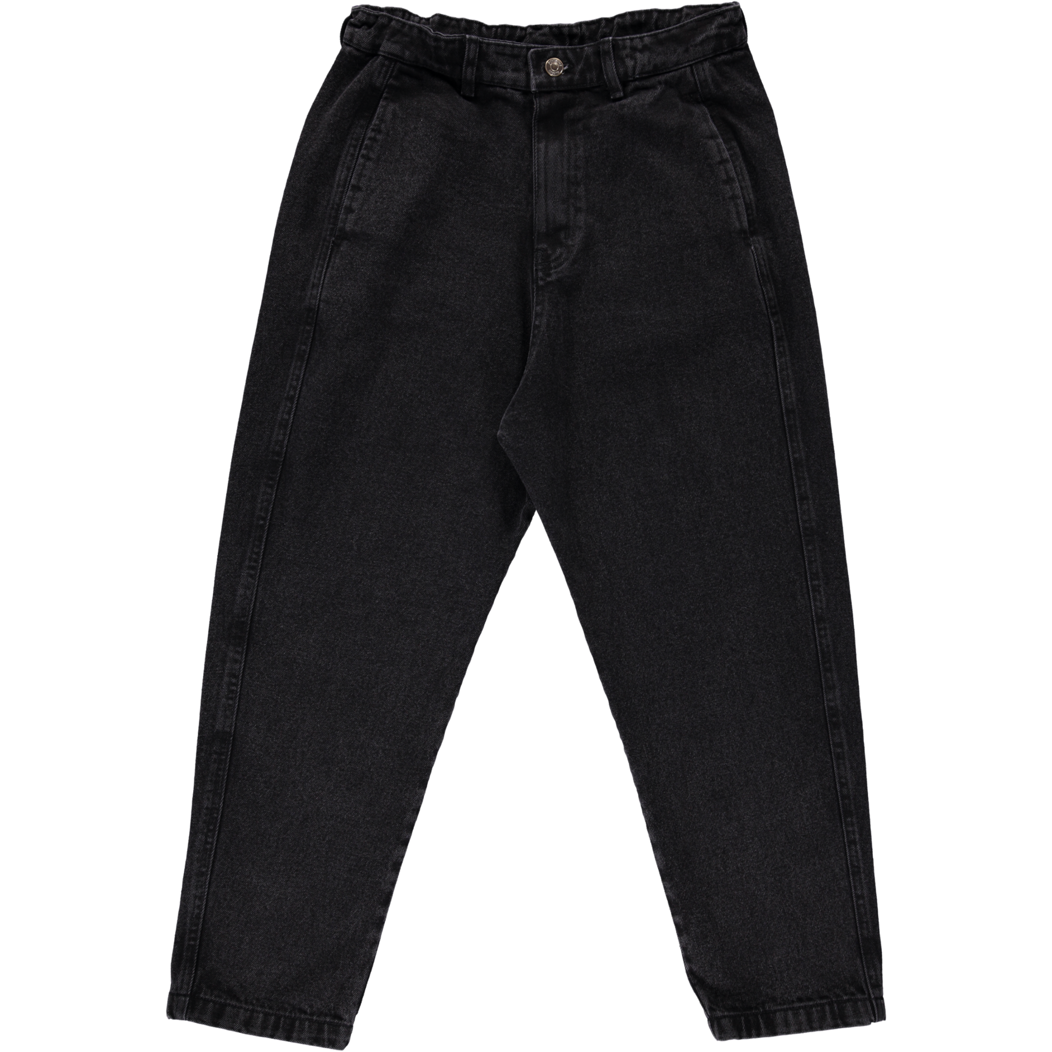 Pantalon denim adulte Carotte en coton bio – Denim écru | Poudre Organic 1