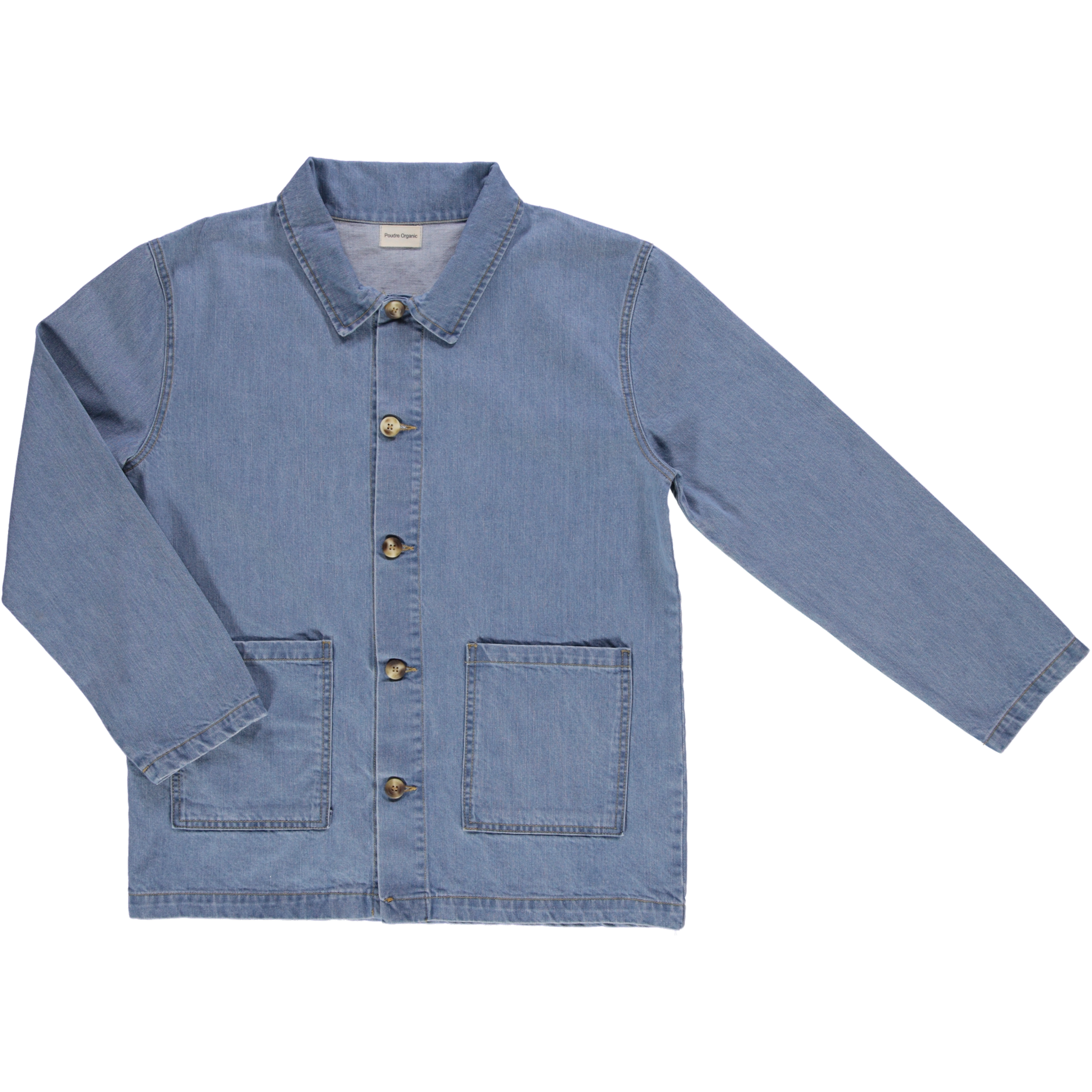 Veste adulte Jaqueta en coton bio – Denim blue | Poudre Organic 1