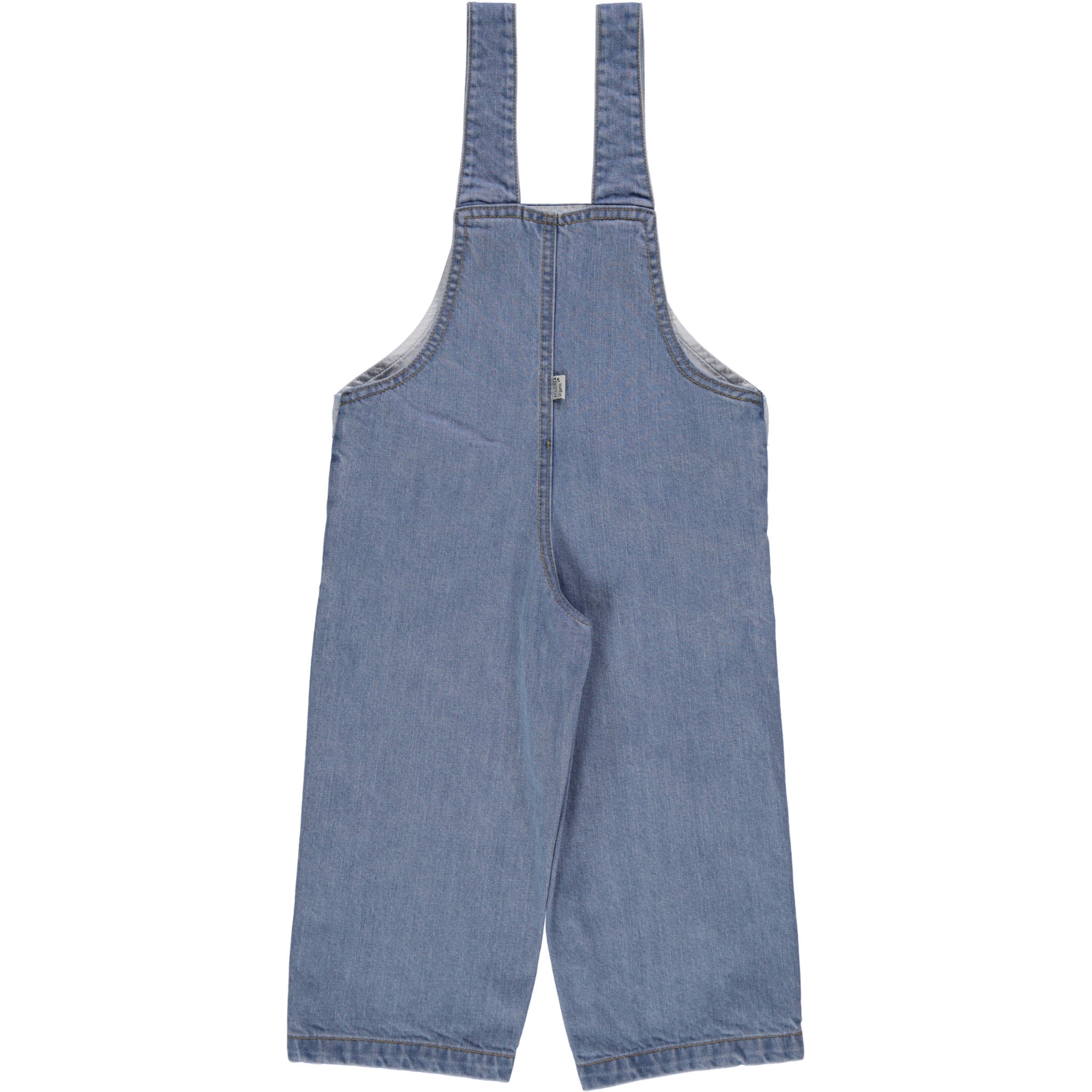 Salopette kids Quetsche en coton bio – Denim blue | Poudre Organic 4