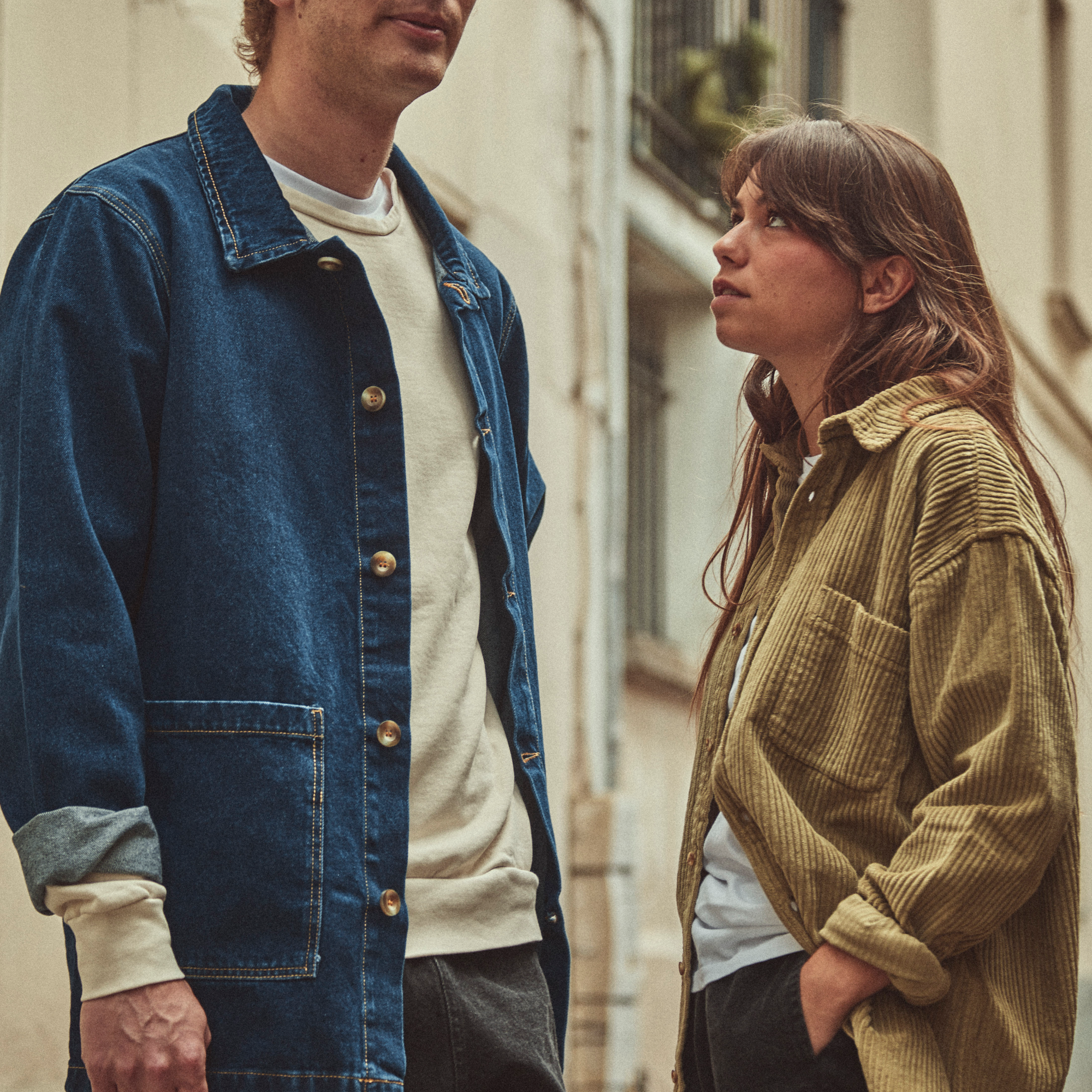 Veste adulte Jaqueta en coton bio – Denim dark blue | Poudre Organic 4