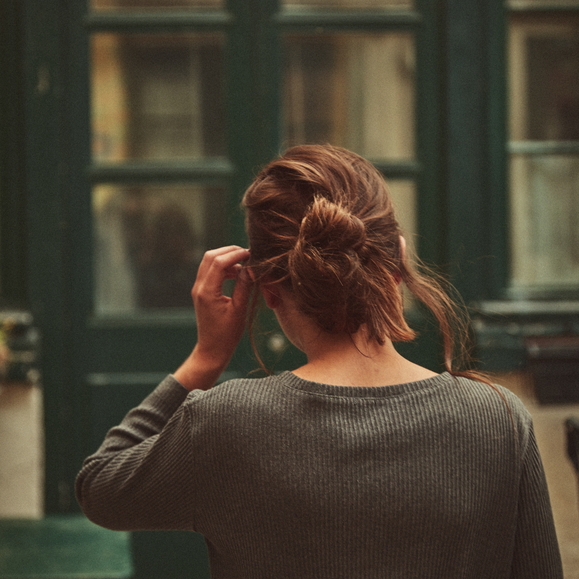 Robe femme Orchidée côtelée en coton bio – Anthracite | Poudre Organic 4