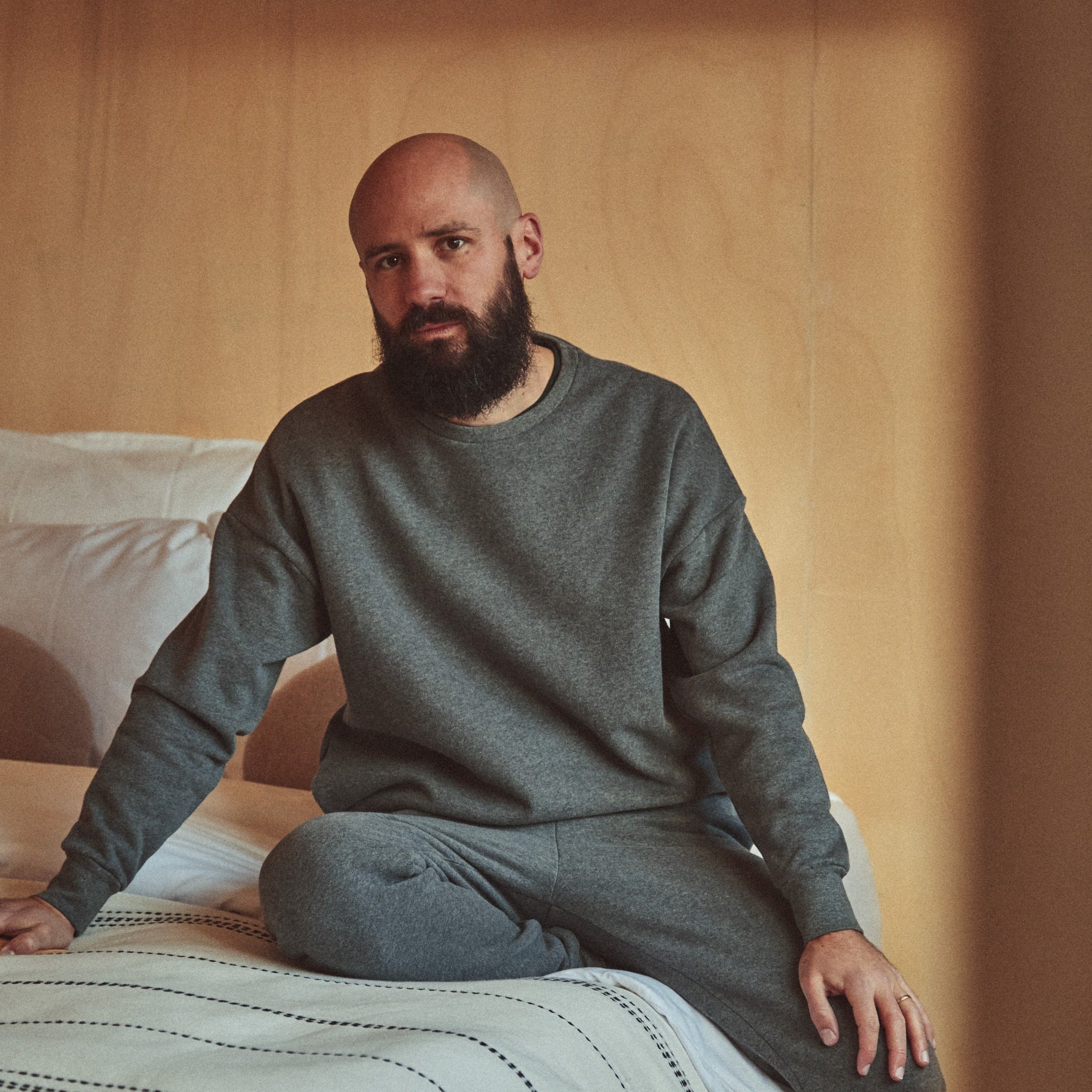 Sweatshirt homme Redondo molleton en coton bio – Anthracite | Poudre Organic 2