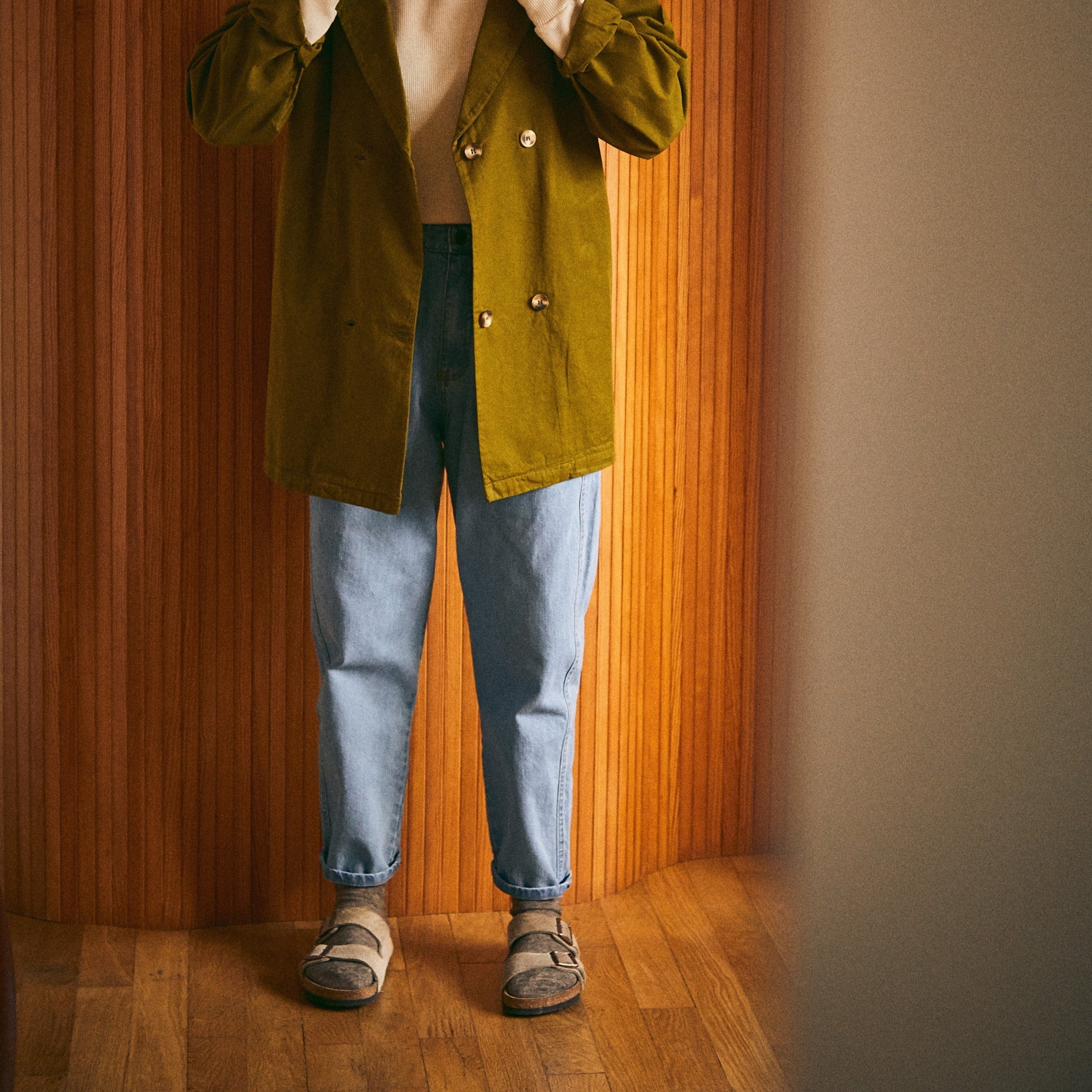 Pantalon denim adulte Carotte en coton bio – Denim blue | Poudre Organic 3