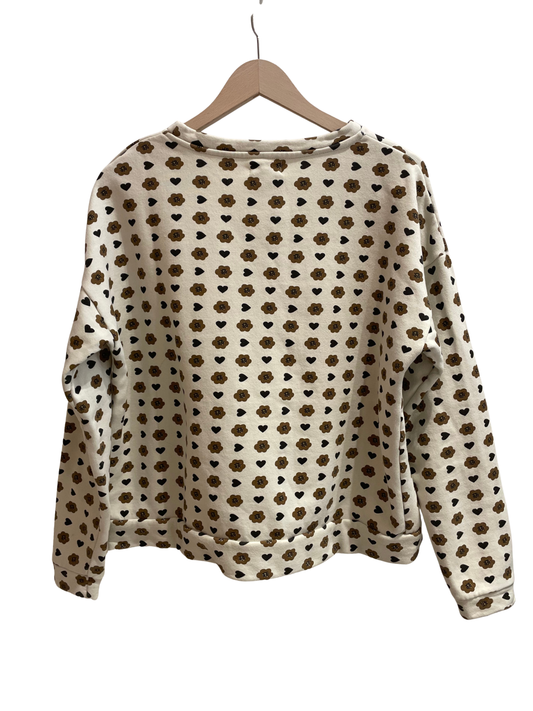 SWEATSHIRT ACENTRA Coeurs Léopard
