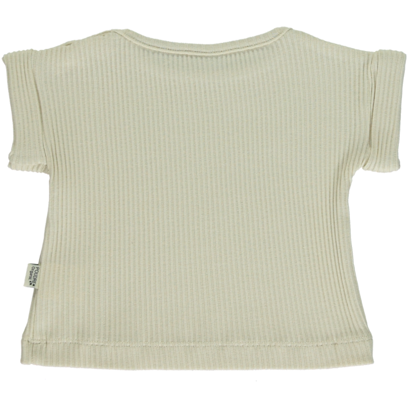 T-SHIRT BOURRACHE côtelé [Almond Milk] Permanent