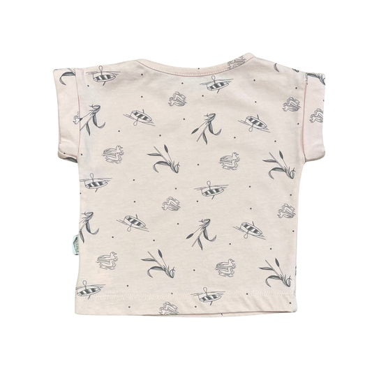 BOURRACHE T-SHIRT Imprimé rose pâle