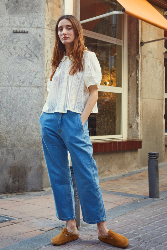 PANTALON GENTIANE Denim Blue