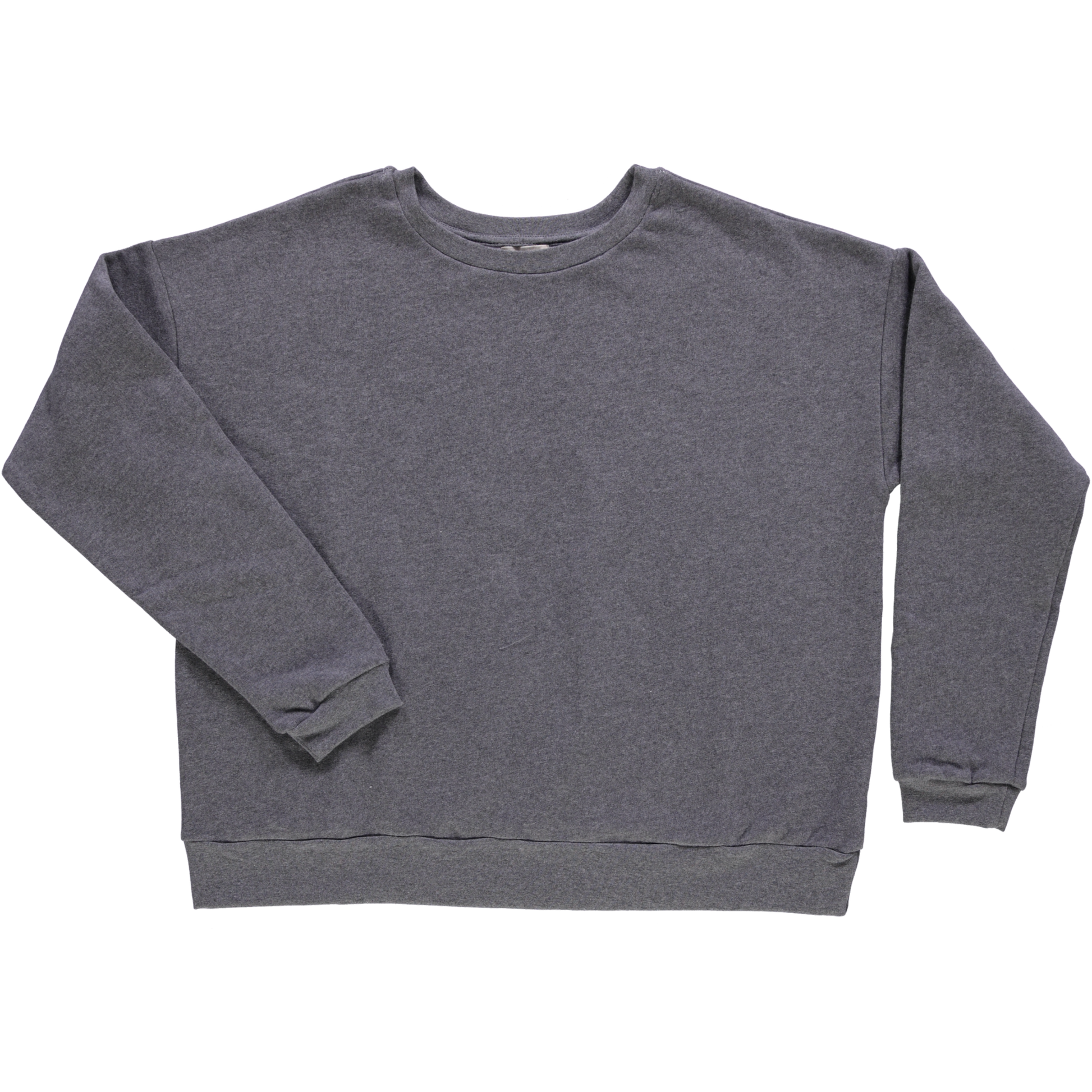 Sweatshirt femme Acentra en molleton coton bio – Anthracite | Poudre Organic 1