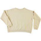Sweatshirt femme Acentra en molleton coton bio – Pastel yellow | Poudre Organic 1