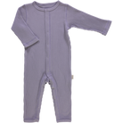 Pyjama bébé Airelle côtelé en coton bio – Lavender gray | Poudre Organic 1